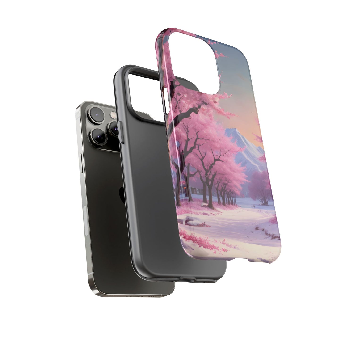 Funda para teléfono con diseño de flor de cerezo, estética primaveral, funda resistente para teléfono, diseño floral, regalo para amantes de la naturaleza, funda Sakura.