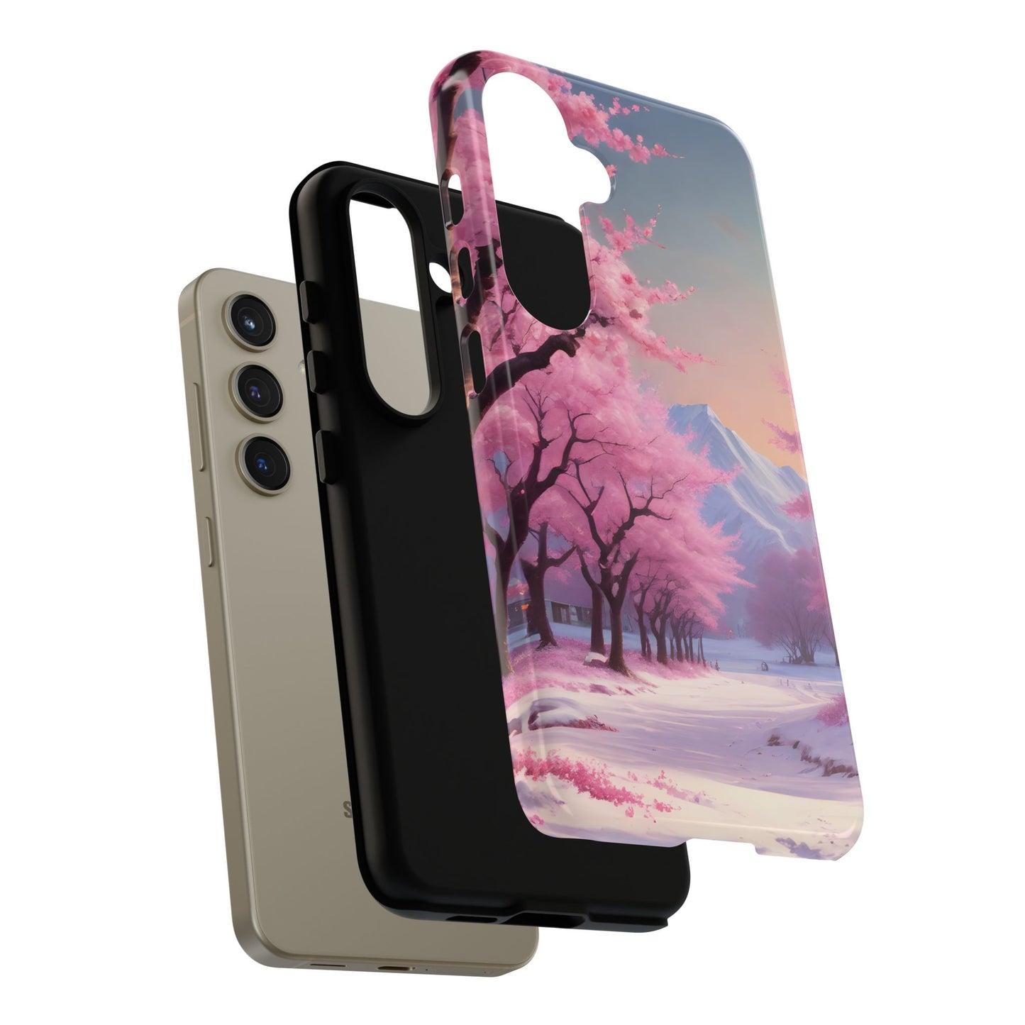 Funda para teléfono con diseño de flor de cerezo, estética primaveral, funda resistente para teléfono, diseño floral, regalo para amantes de la naturaleza, funda Sakura.