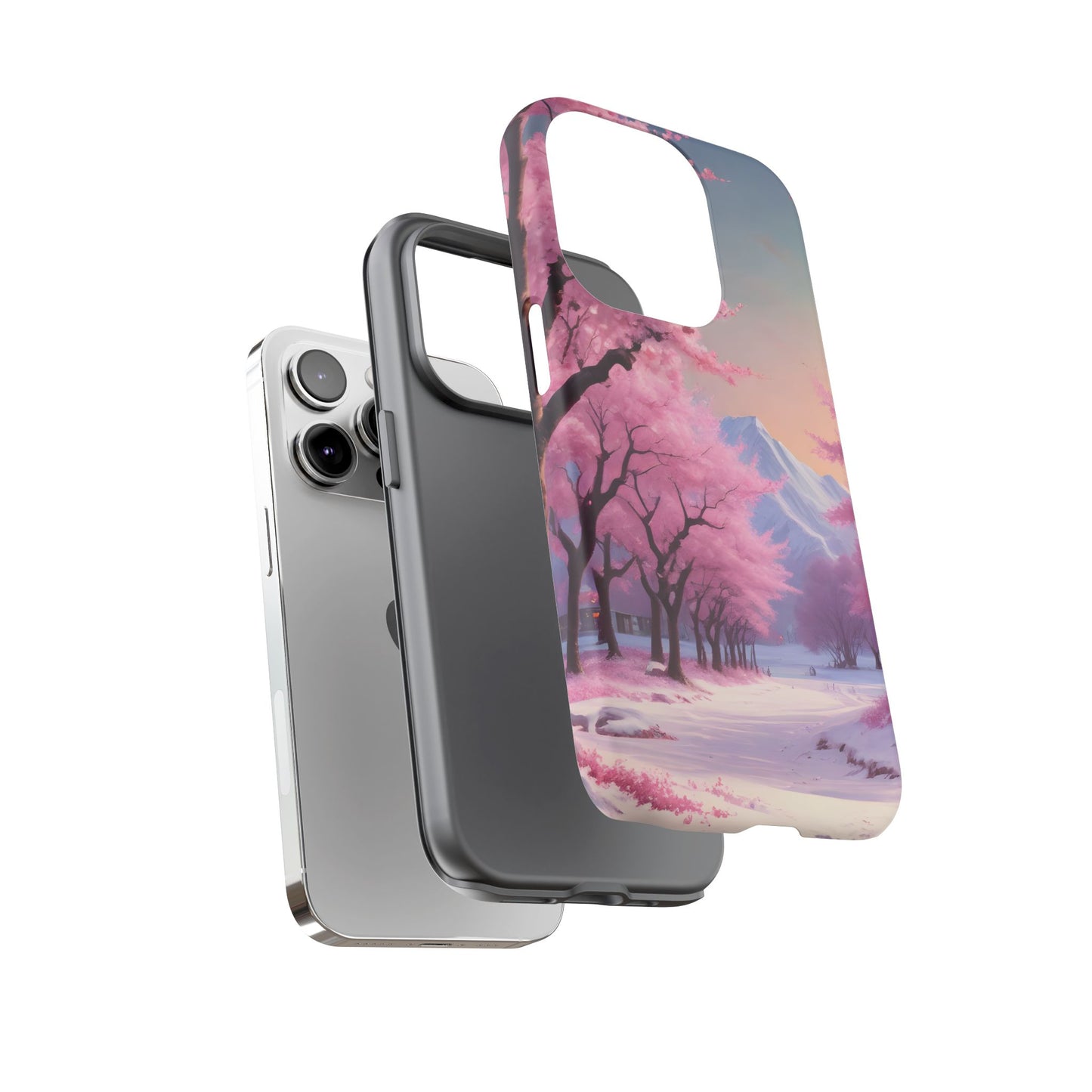 Funda para teléfono con diseño de flor de cerezo, estética primaveral, funda resistente para teléfono, diseño floral, regalo para amantes de la naturaleza, funda Sakura.
