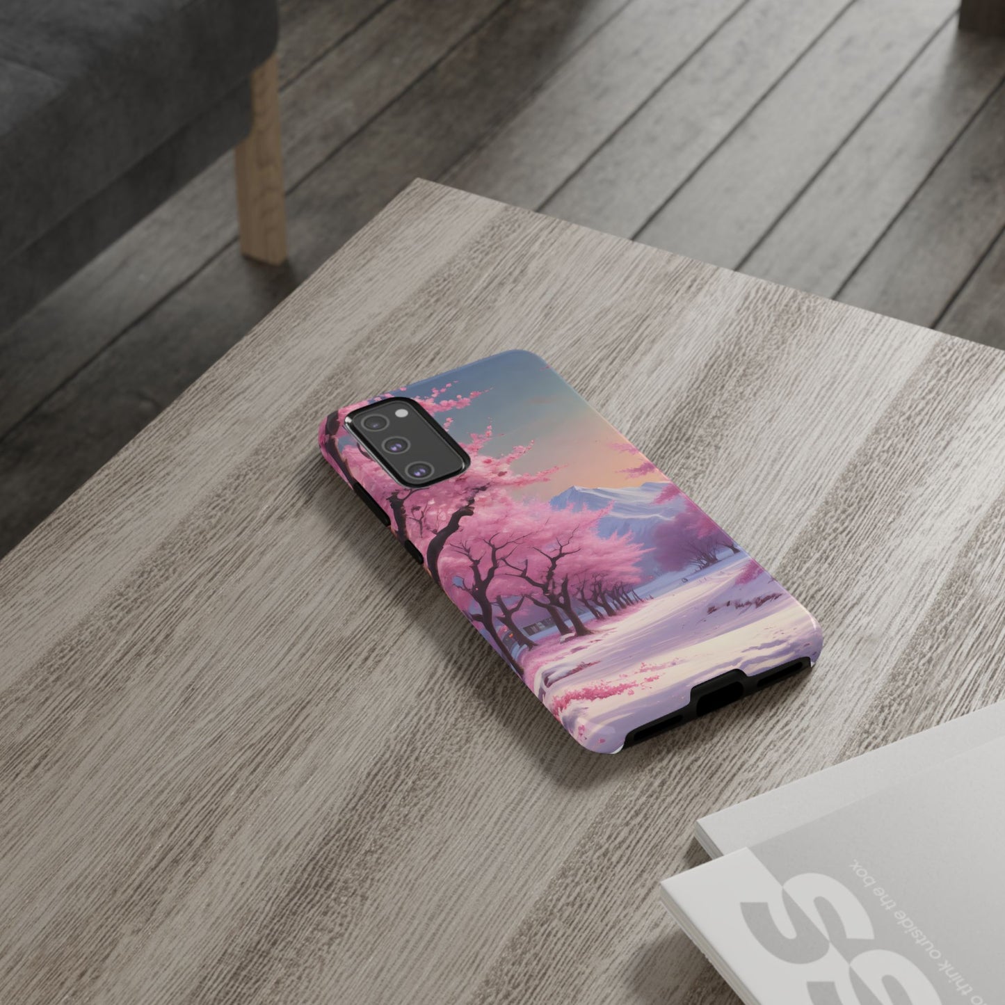 Funda para teléfono con diseño de flor de cerezo, estética primaveral, funda resistente para teléfono, diseño floral, regalo para amantes de la naturaleza, funda Sakura.