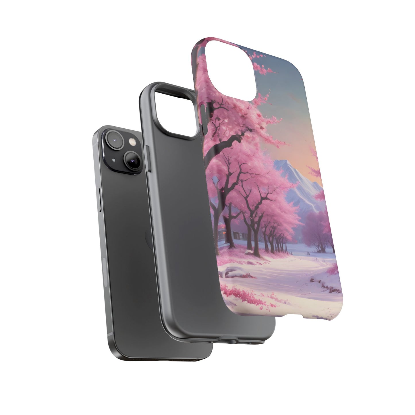 Funda para teléfono con diseño de flor de cerezo, estética primaveral, funda resistente para teléfono, diseño floral, regalo para amantes de la naturaleza, funda Sakura.