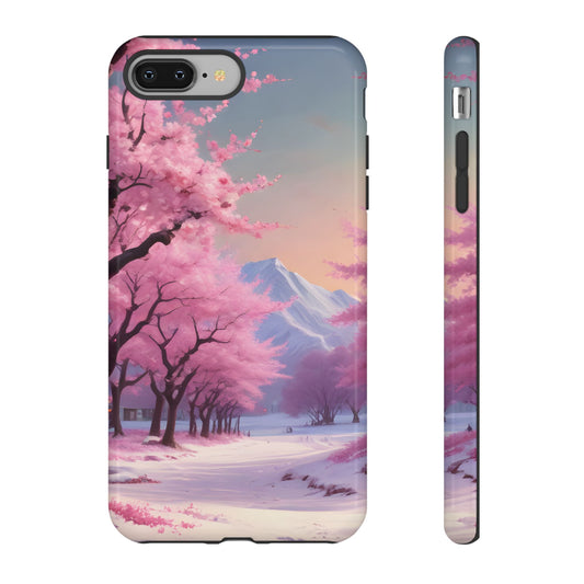 Cherry Blossom Phone Case, Spring Aesthetic, Tough Phone Cover, Floral Design, Nature Lover Gift, Sakura Case