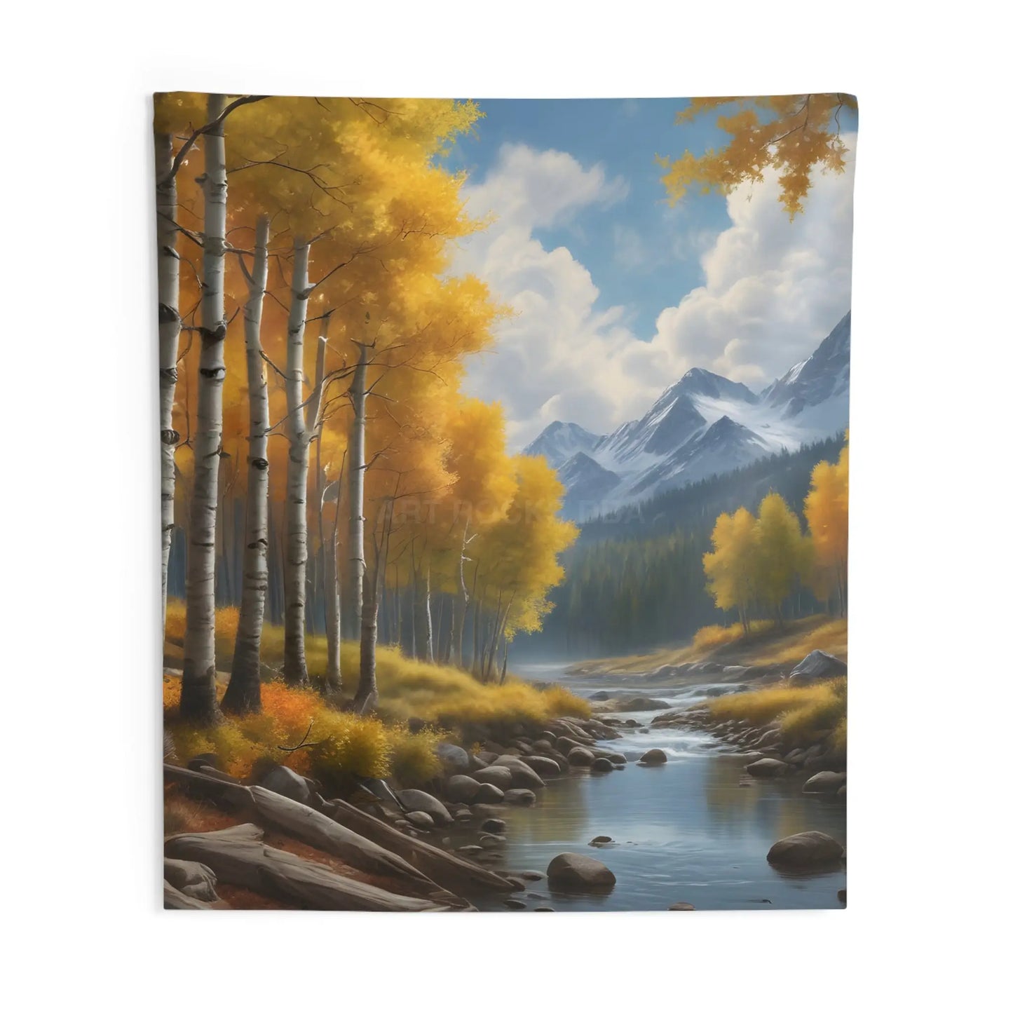 Aspens in the Fall Wall Tapestry – Cozy Décor for Home Nature-Inspired Room Perfect for Fall Wall Art Boho Style - 88’’