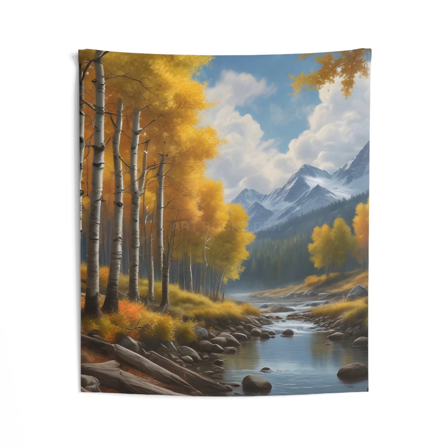 Aspens in the Fall Wall Tapestry – Cozy Décor for Home Nature-Inspired Room Perfect for Fall Wall Art Boho Style - 50’’