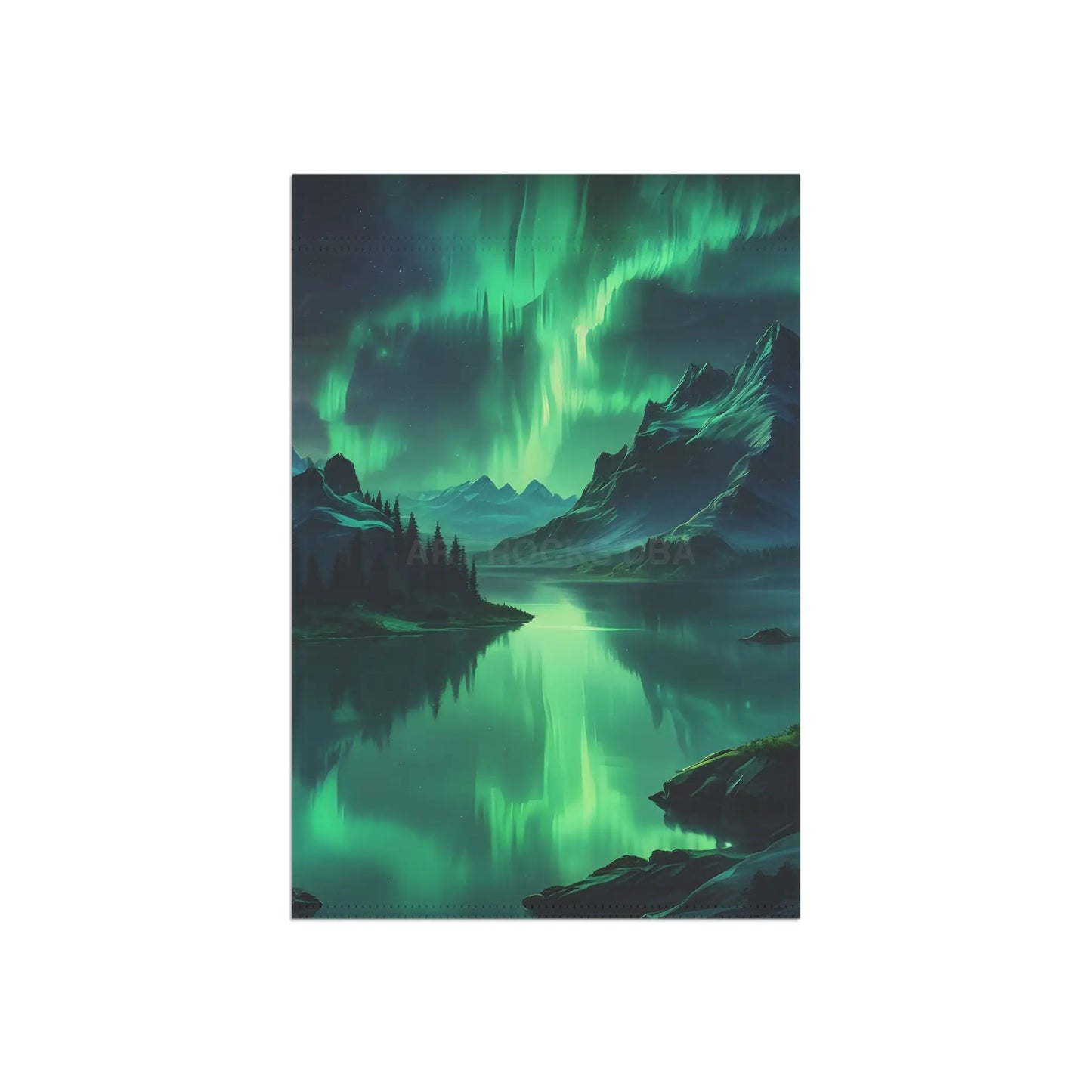 Aurora Borealis Garden Banner - 12’’ × 18’’ - Home Decor