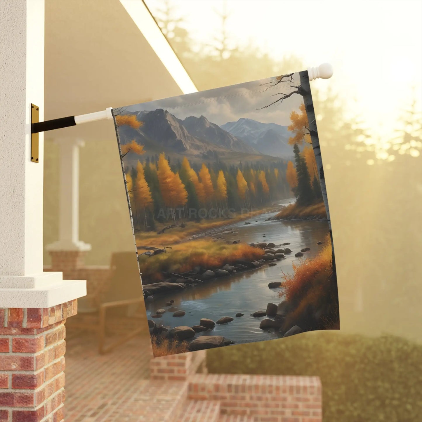 Autumn Garden Flag Cozy Home Decor Banner Fall Outdoor Decoration Rustic Yard Art Seasonal Garden Accessory - 12’’ ×