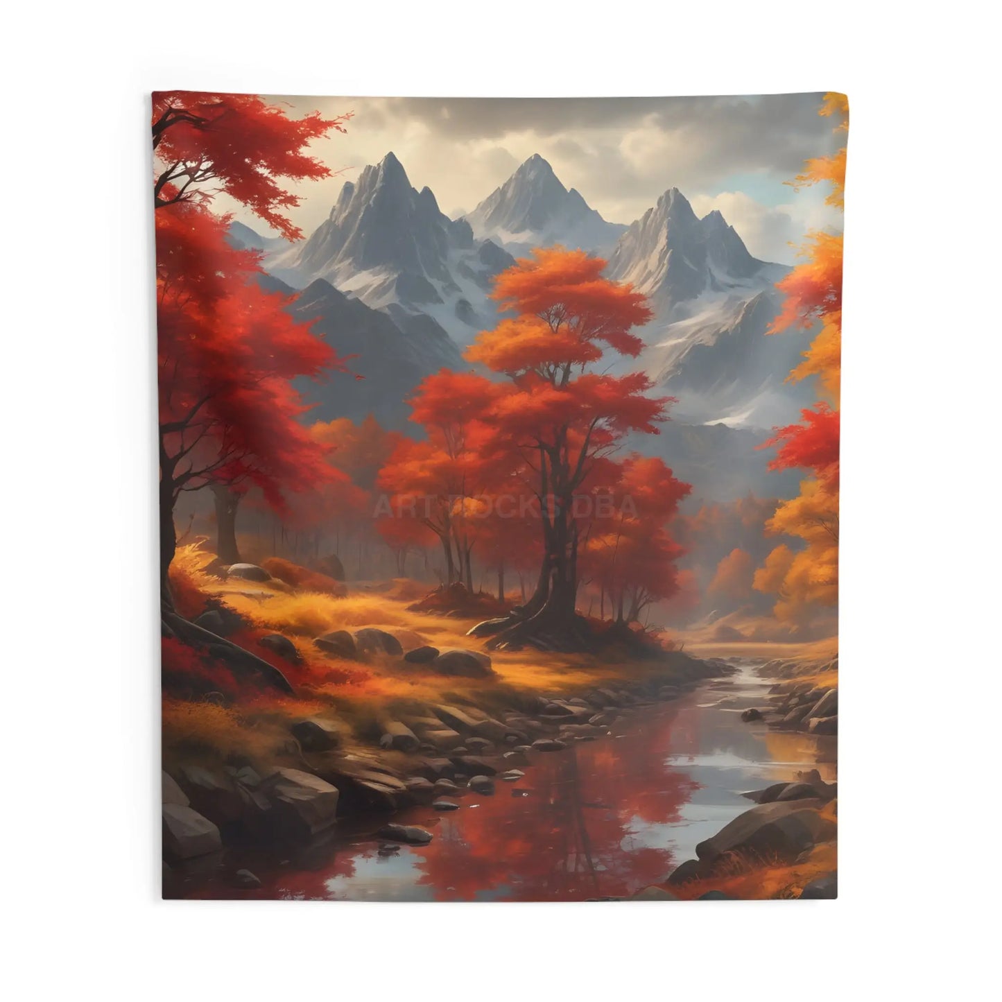 Autumn Landscape Wall Tapestry Cozy Home Decor Bohemian Wall Art Nature Lover Gift Fall Aesthetic Decor Scenic