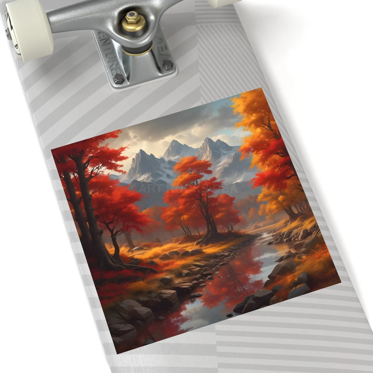 Autumn Mountains Landscape Stickers Fall Decor Nature Lover Gifts Outdoor Gear Seasonal Decorations Wall Art Aesthetic