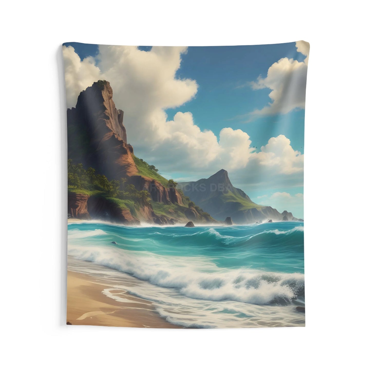 Beach Sunset Indoor Wall Tapestry Boho Home Decor Ocean Vibe Art Living Room Wall Hanging Coastal Decoration - 68’’ ×