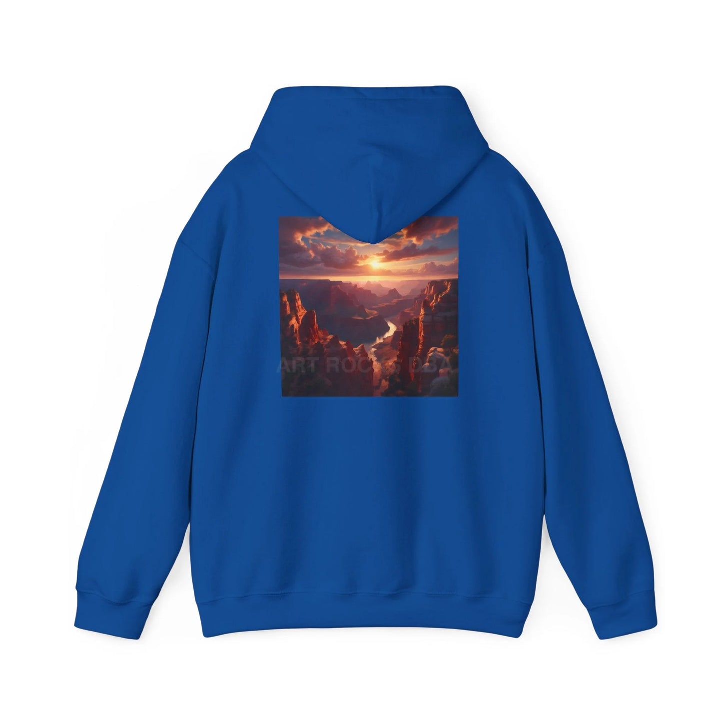 Canyon Hooded Sweatshirt - Cozy Unisex Sweatshirt for Artists Gift for Art Lovers Casual Wear Unique Graphic Hoodie