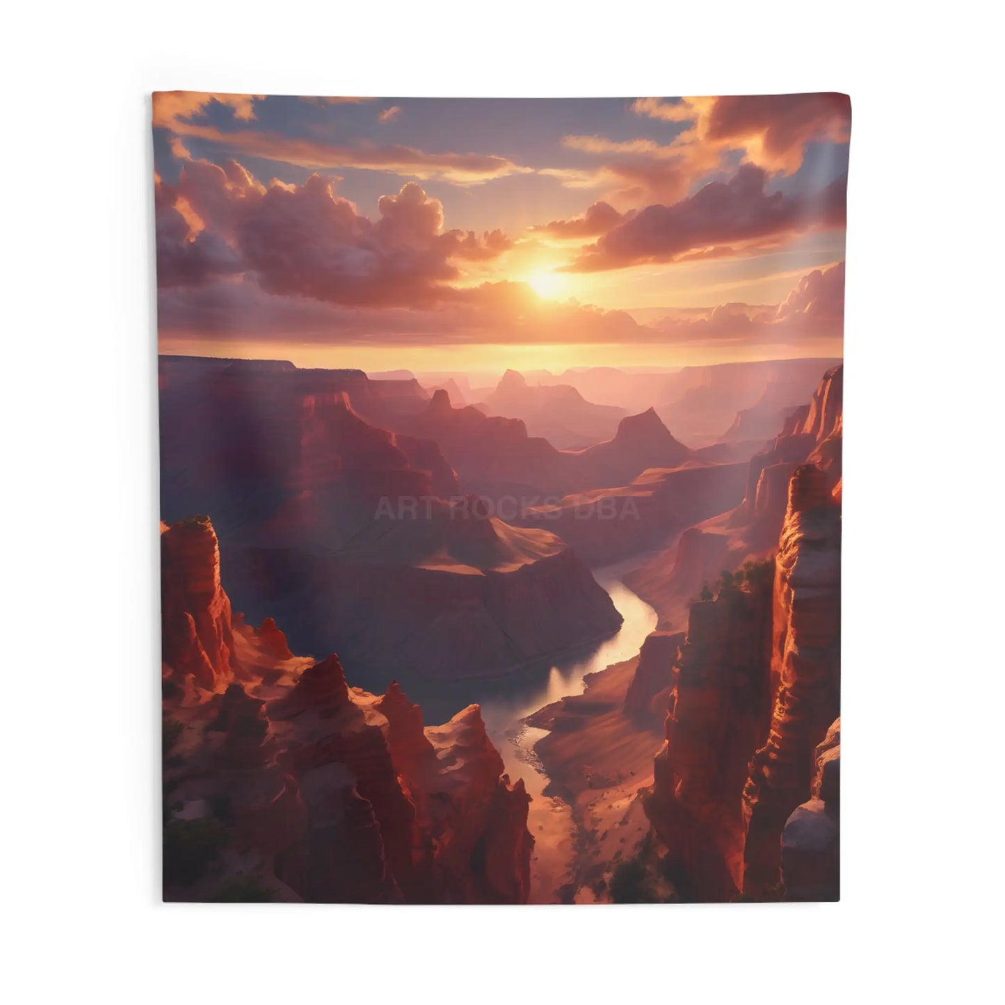Canyon Sunset Tapestry Boho Wall Decor Nature Art Hanging Room Aesthetic Gift for Nature Lovers Cozy Home Accents