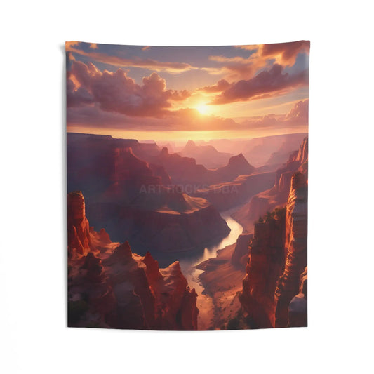 Canyon Sunset Tapestry Boho Wall Decor Nature Art Hanging Room Aesthetic Gift for Nature Lovers Cozy Home Accents