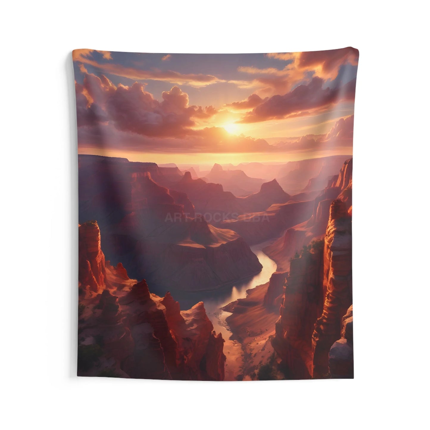 Canyon Sunset Tapestry Boho Wall Decor Nature Art Hanging Room Aesthetic Gift for Nature Lovers Cozy Home Accents