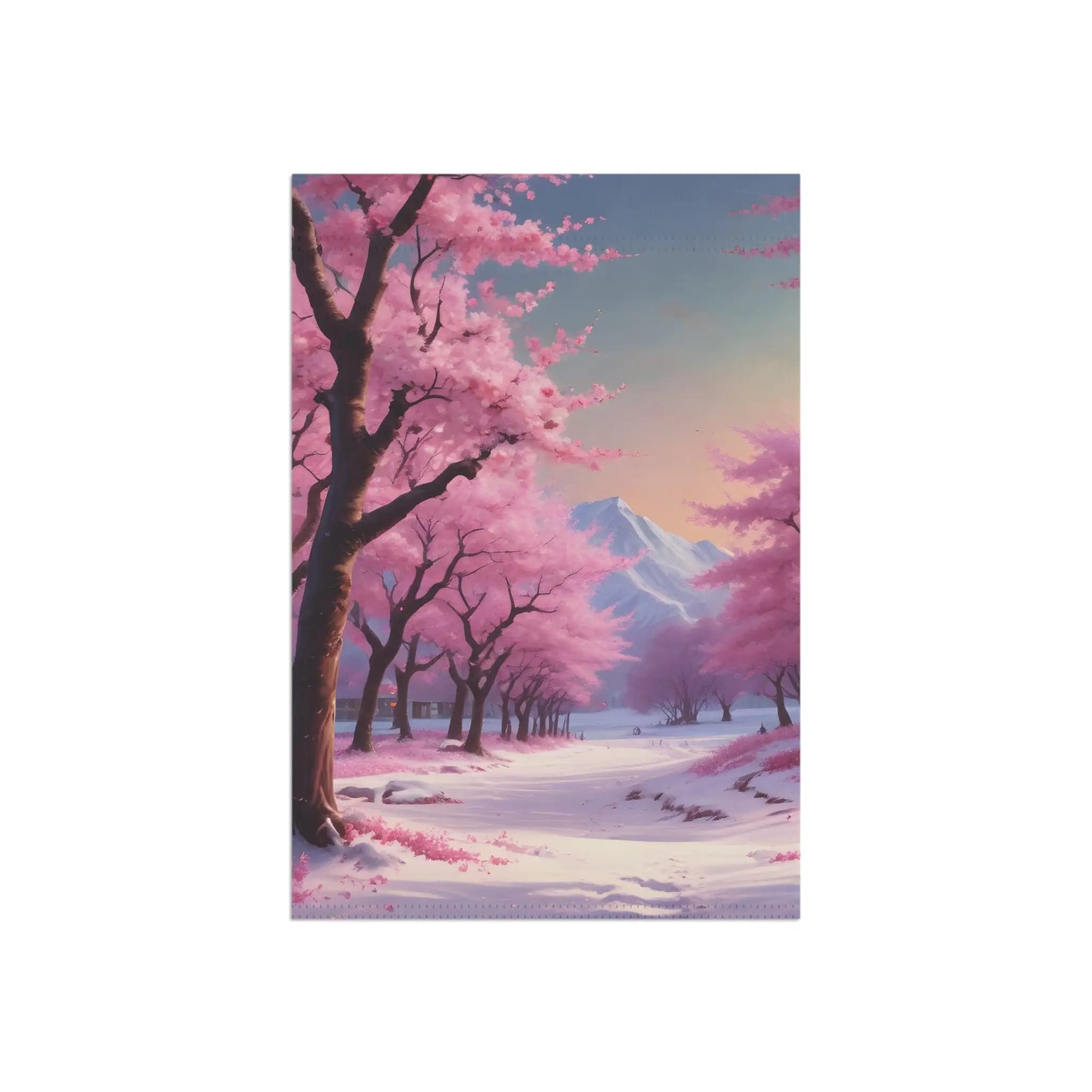 Cherry Blossom Garden Banner | Spring Decor Floral Banner Outdoor Flag Home & Garden Decoration Springtime Welcome Sign