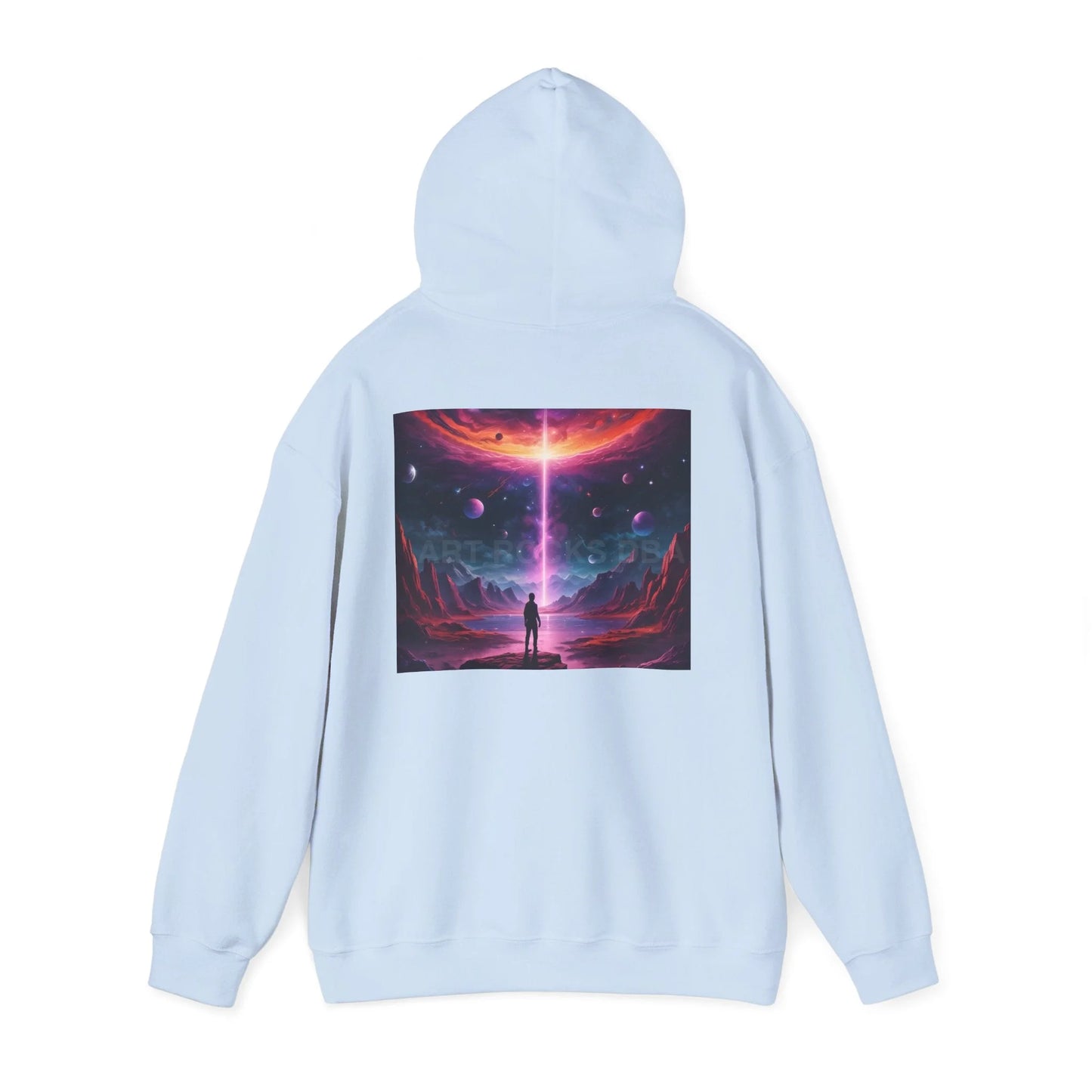 Cosmic Art Hoodie - Unisex Sweatshirt for Art Lovers Gift for Artists Space Vibes Unique Graphic Apparel Comfortable