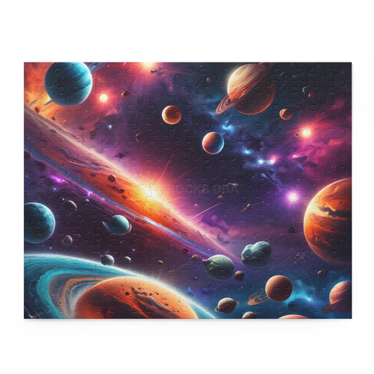 Cosmic Galaxy Jigsaw Puzzle — (120/252/500 pieces) - 14’’ × 11’’ (252 pcs) - Puzzle