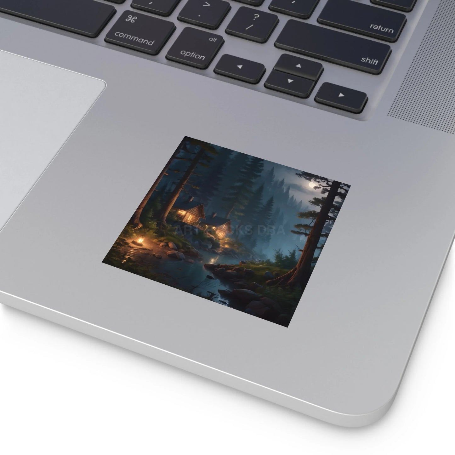 Cozy Cabin Stickers - Nature Scene Decor for Home Scrapbooking Gifts Outdoor Adventures Aesthetic Wall Art - Paper