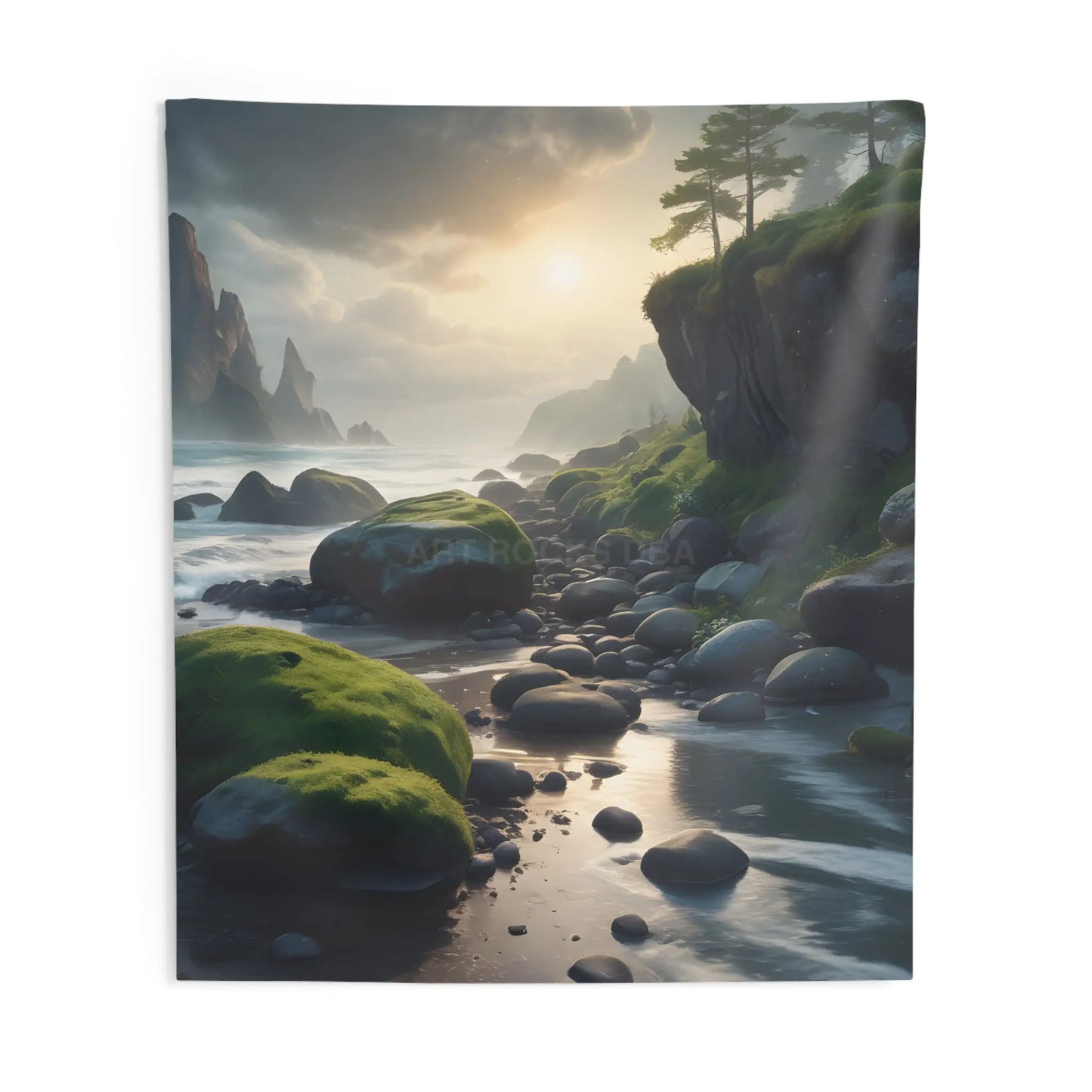 Cozy Landscape Tapestry Nature Wall Art Boho Decor Room Aesthetic Relaxing Home Decor Gift for Nature Lovers - 88’’ ×