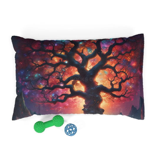 Crystal Tree of Life Pet Bed — Dog & Cat Cushion - 28’’ × 18’’ - Pets
