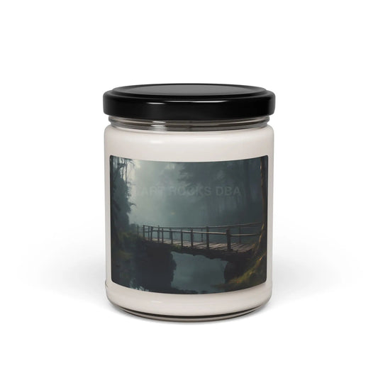 Enchanting Forest Bridge Scented Soy Candle Relaxing Home Decor Gift for Nature Lovers Aromatherapy Candle Eco-Friendly