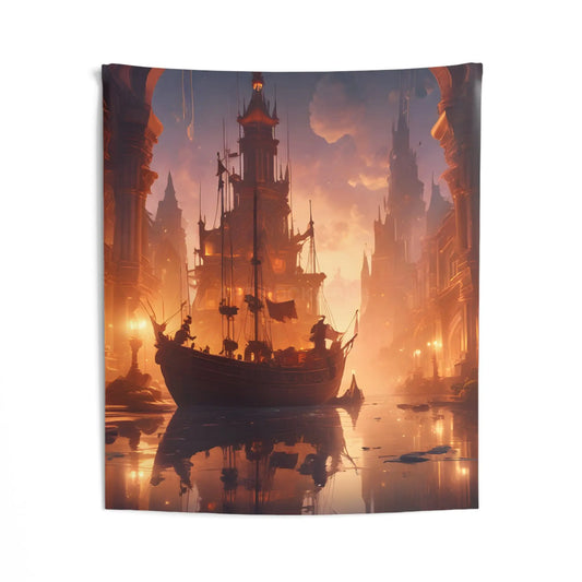 Enchanting Indoor Nautical Wall Tapestry Dreamy Home Decor Coastal Vibe Wanderlust Art Perfect for Living Room Bedroom