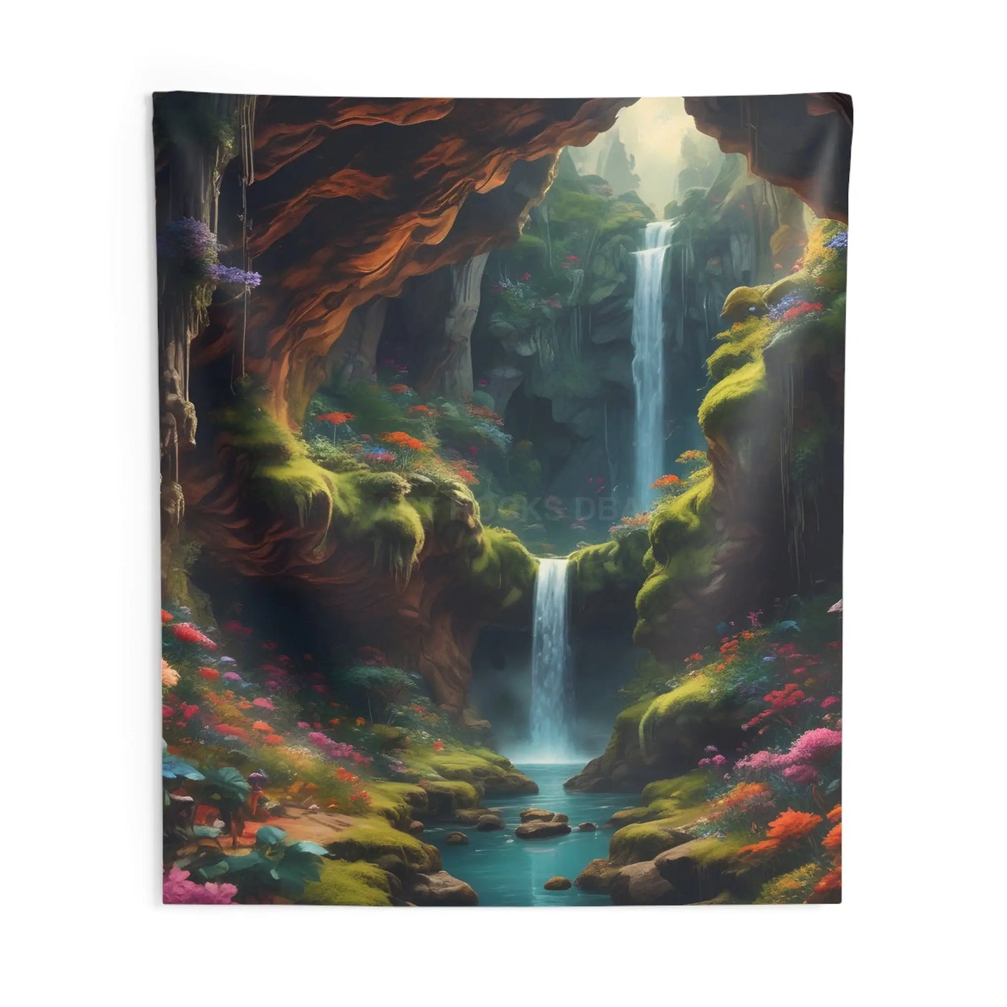 Enchanting Waterfall Indoor Wall Tapestry Boho Home Decor Nature Wall Hanging Relaxing Room Art Gift for Nature Lovers