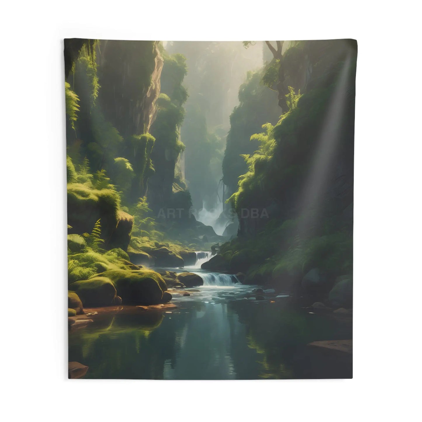 Fern Canyon Nature Wall Tapestry Relaxing Home Decor Bohemian Wall Hanging Bedroom Aesthetic Eco-Friendly Tapestry