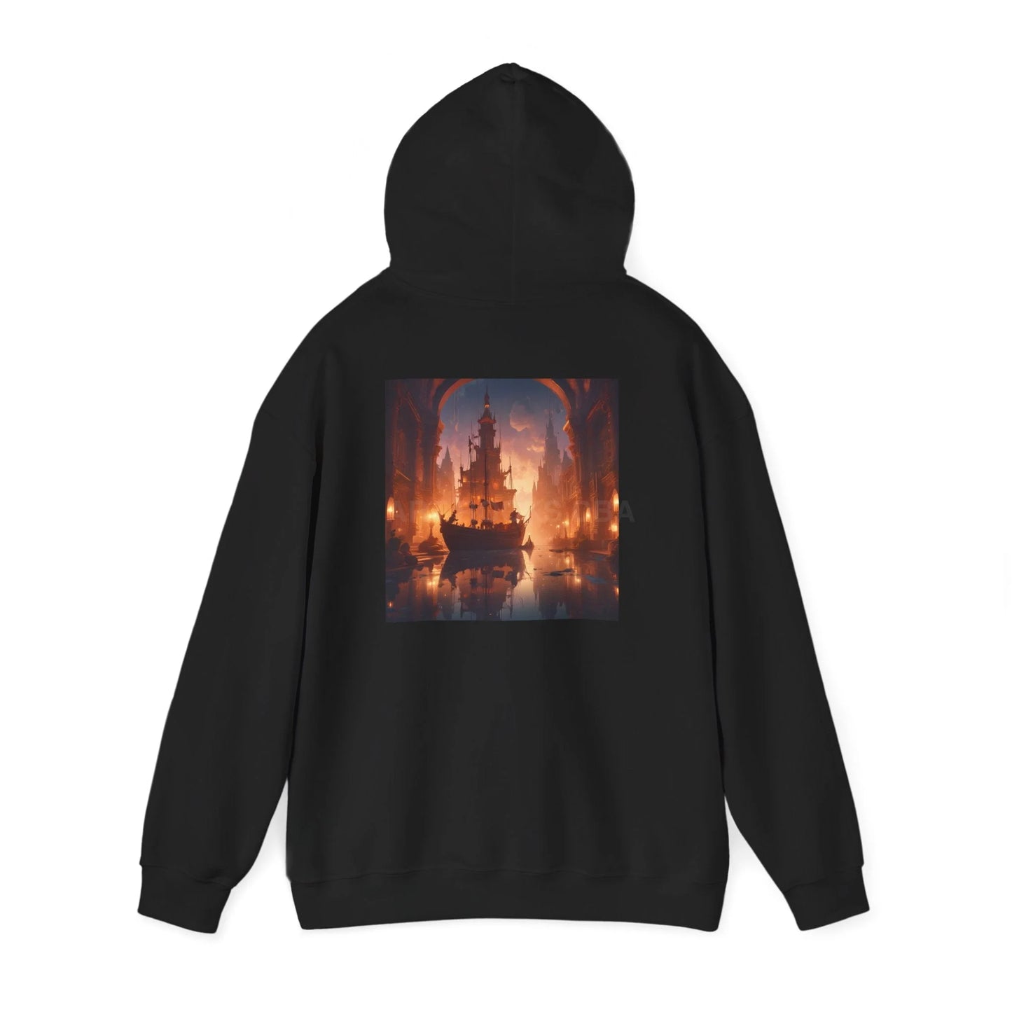 Indoor Ship Heavy Blend Hoodie - Cozy Sweatshirt for Art Lovers Gift for Artists Creative Lounge Wear Perfect for Art