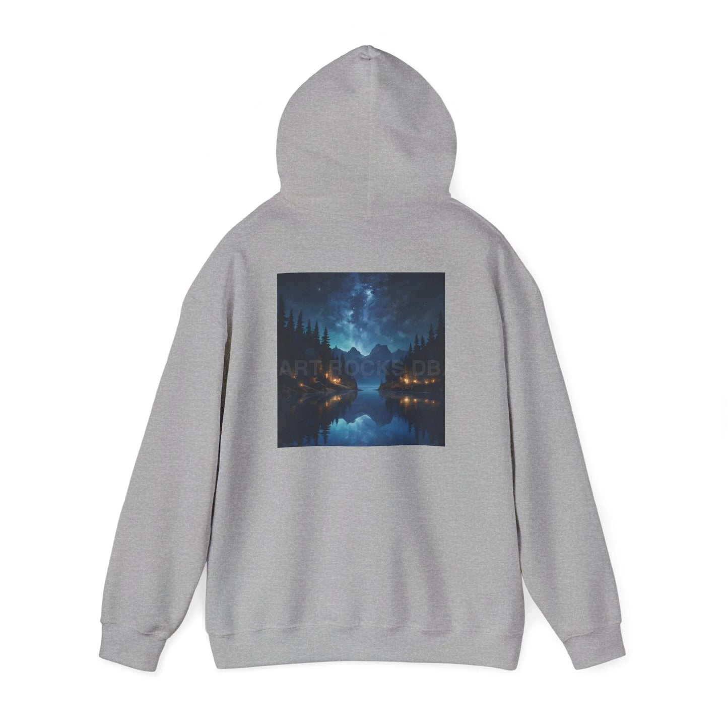 Lake at Night Hoodie - Cozy Unisex Sweatshirt Perfect for Art Lovers Warm Gifts for Artists Casual Style for Every