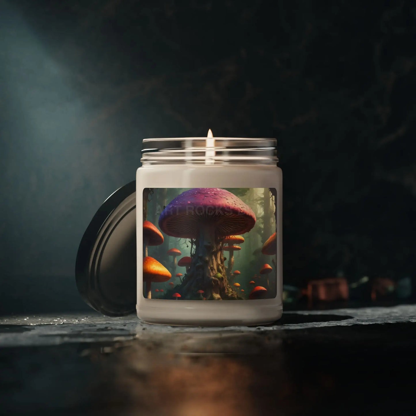 Magical Mushroom Scented Soy Candle Cozy Home Decor Eco-Friendly Gift Aromatherapy Relaxation Fall Decor Nature Lovers