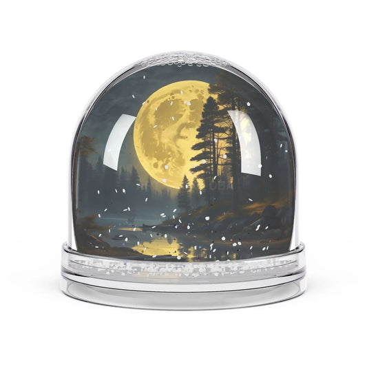 Moonlit Forest Snow Globe — Winter Night Scenic Keepsake - 3.5’’ × 3.4’’ - Home Decor