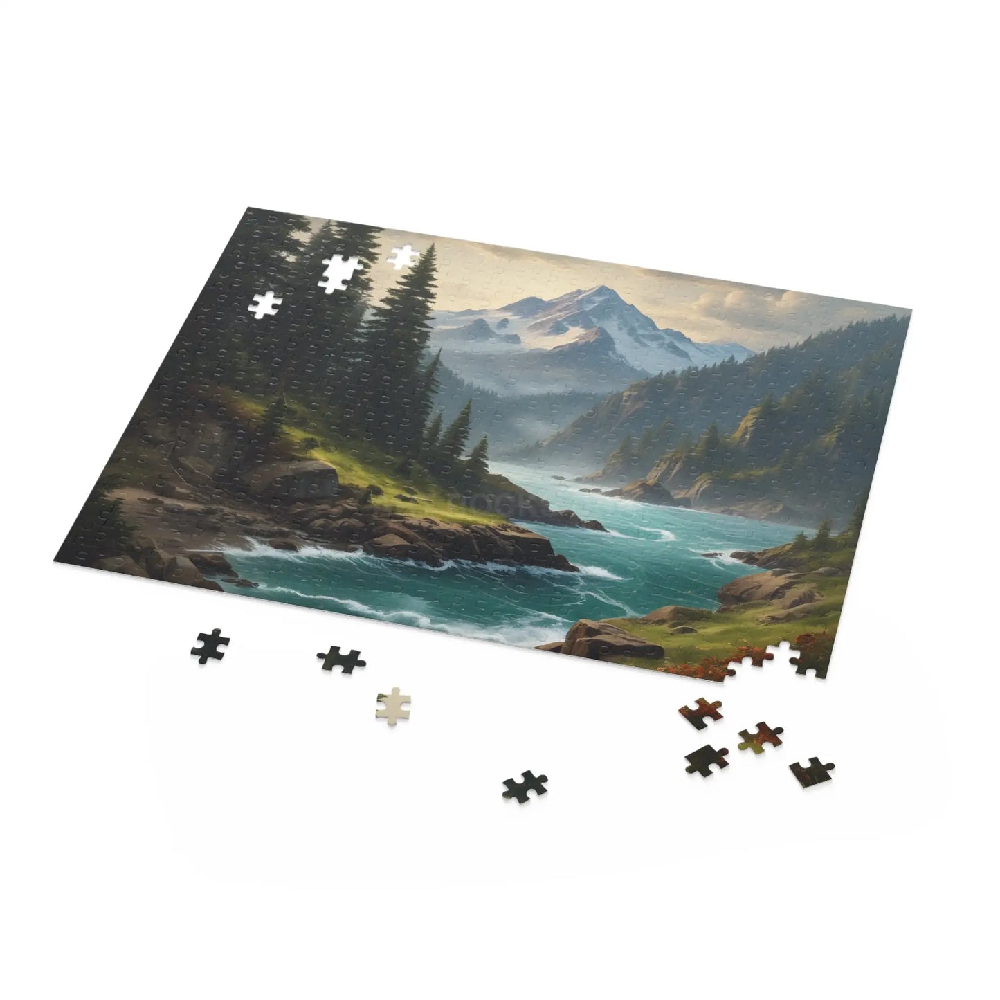 Mountain Alpine River Jigsaw Puzzle (120/252/500 Piece) - Puzzle