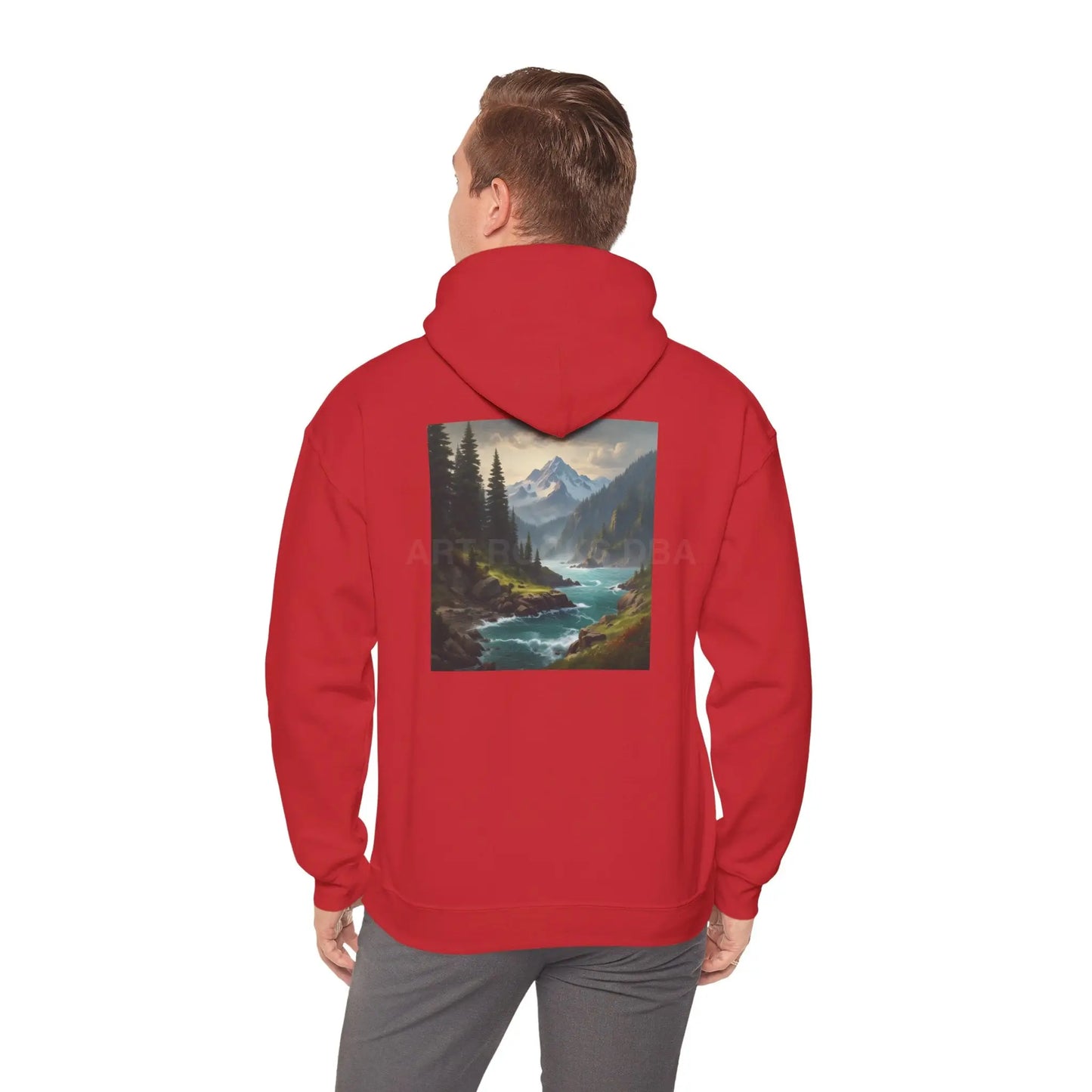 Mountain Hoodie Nature Lover’s Sweatshirt Creative Gift Cozy Art Apparel Unisex Hooded Sweatshirt Hiking Gear Scenic