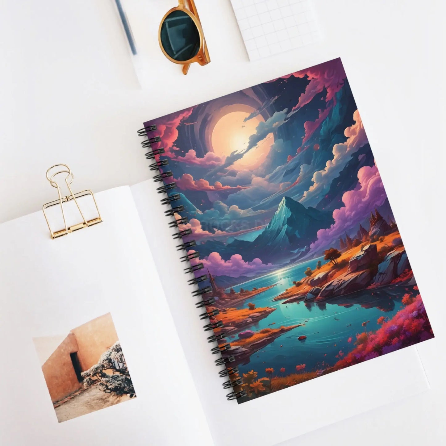 Mountain Paradise Spiral Notebook | Scenic Journal for Nature Lovers Gifts for Travelers Office Supplies Artist