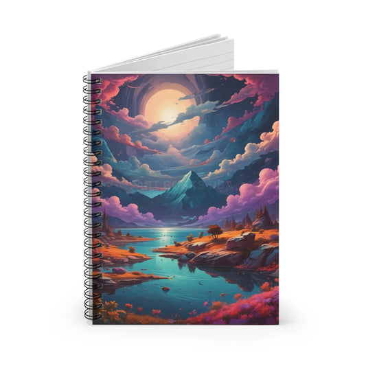 Mountain Paradise Spiral Notebook | Scenic Journal for Nature Lovers Gifts for Travelers Office Supplies Artist
