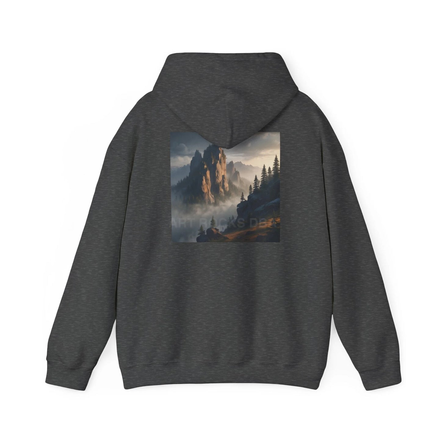 Mountain Top Unisex Hooded Sweatshirt - Cozy Creative Wear for Artists Nature Lovers Gift for Art Enthusiasts