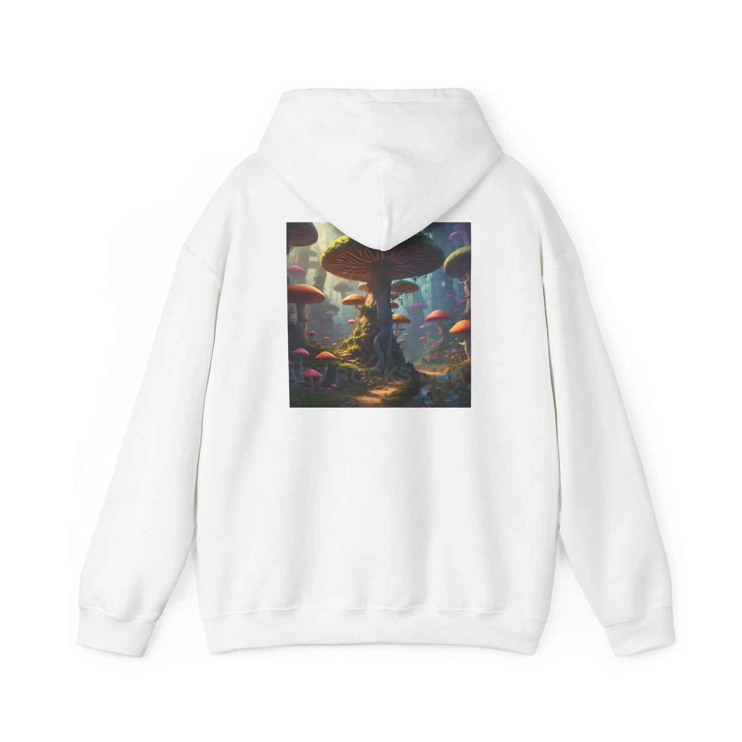 Mushroom Forest Hooded Sweatshirt | Unisex Sweatshirt Art Lover Gift Cozy Hoodie Fall Fashion Unique Artwork Apparel