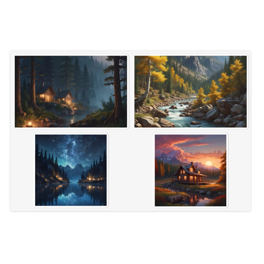 Mystical Forest Sticker Sheet Bundle Nature Stickers for Scrapbooking Planner Accessories Gift for Nature Lovers