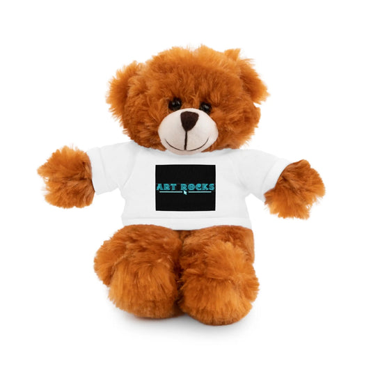 Plushie Stuffed Animal with Art Rocks Logo - White / Bear / 8’’ - Accessories