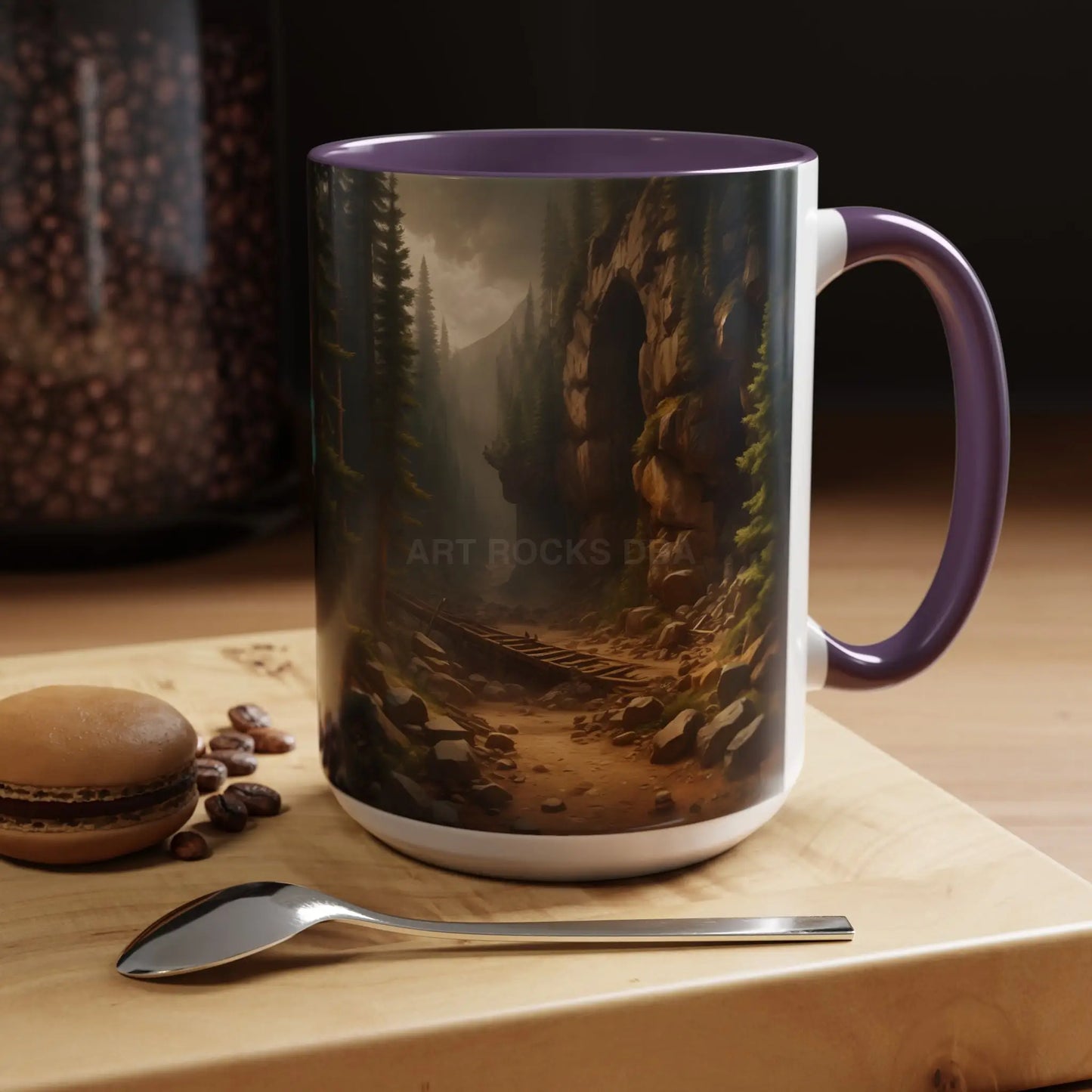 Scenic Forest Canyon Coffee Mug — Nature Landscape Accent Mug (11/15oz) - Mug