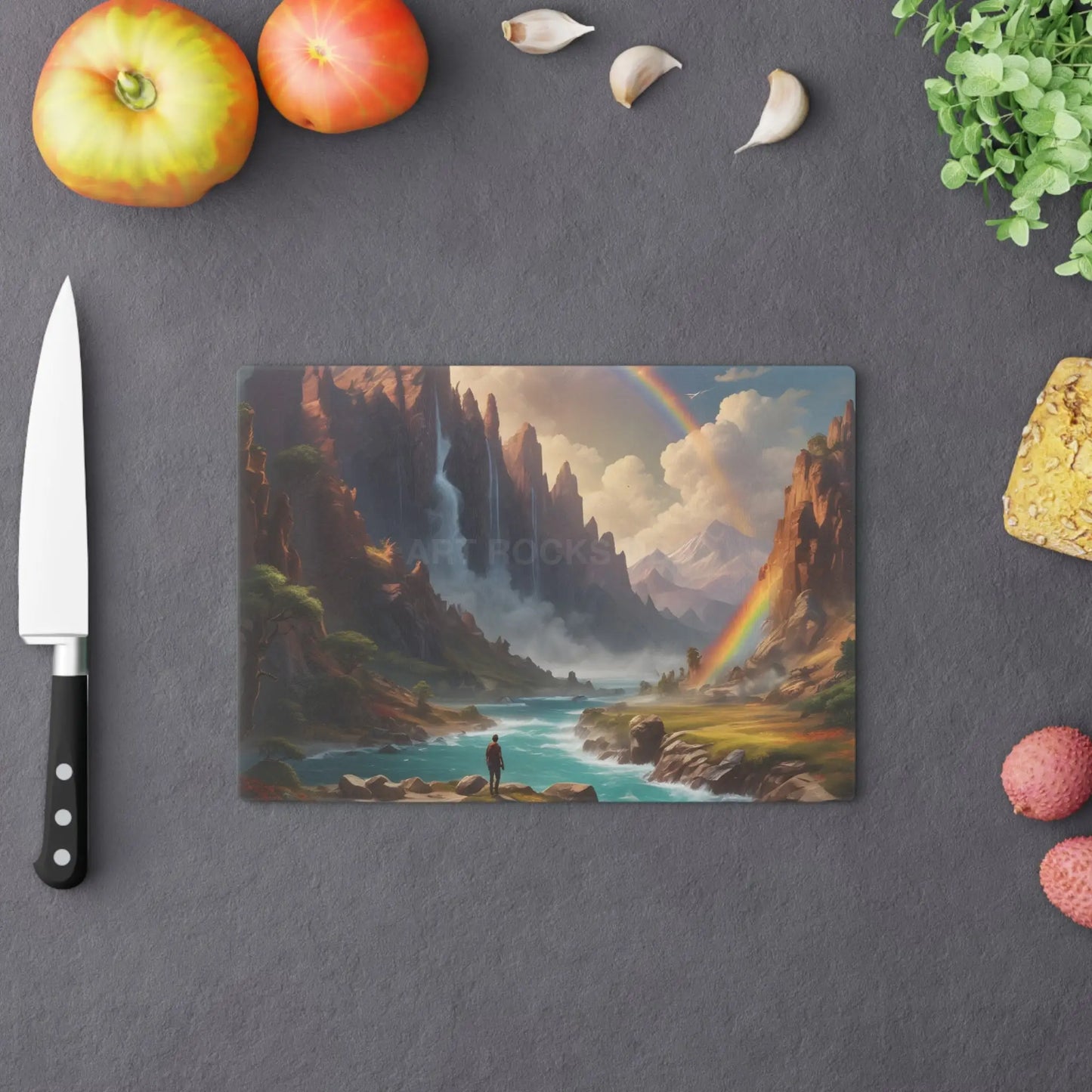 Scenic Rainbow Valley Cutting Board - Home Decor