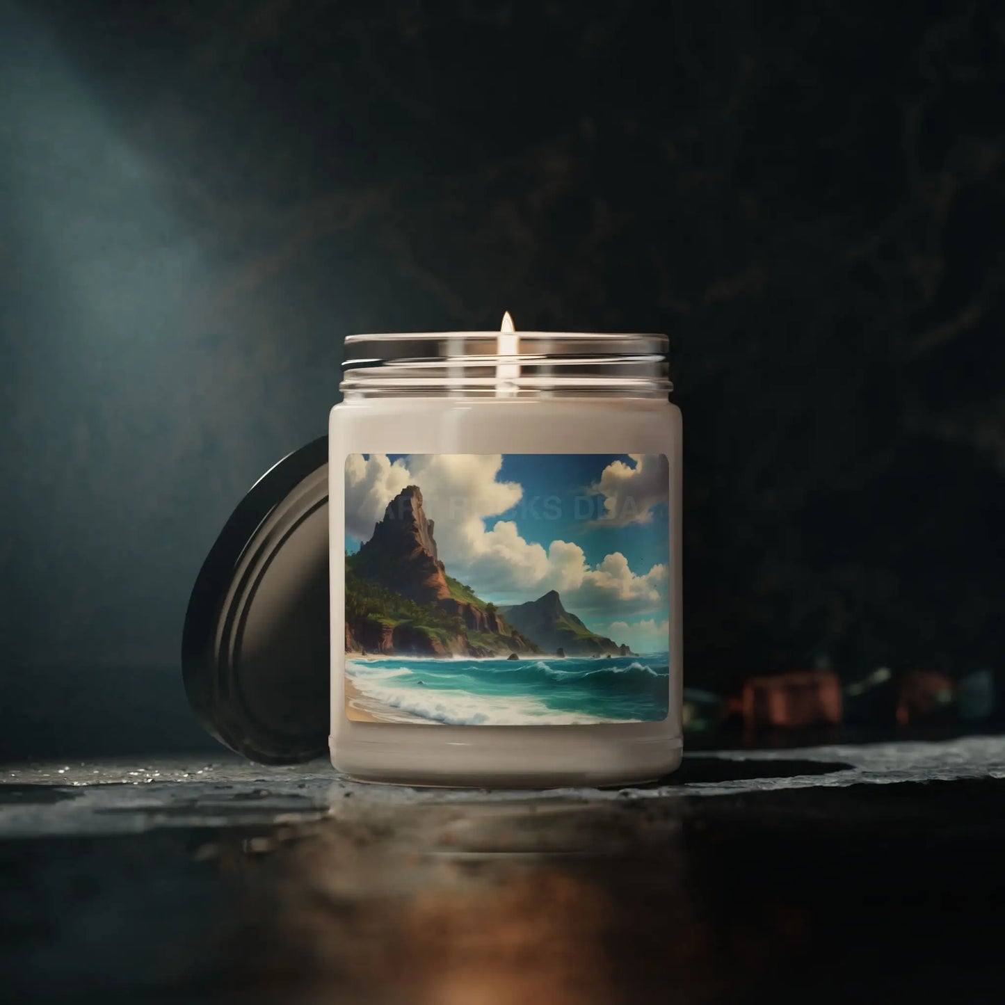 Serene Ocean Escape Candle – Relaxing Home Decor Aromatherapy Gift Beach Lover’s Relaxation Table Centerpiece Spa-Day