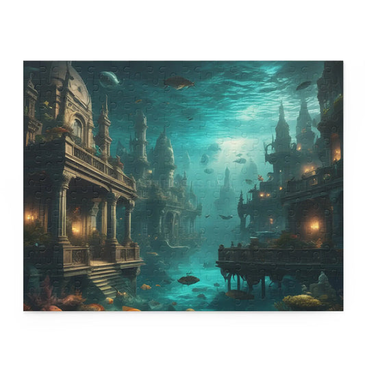 Underwater City Ruins Jigsaw (120/252/500 pcs) - 14’’ × 11’’ (252 pcs) - Puzzle