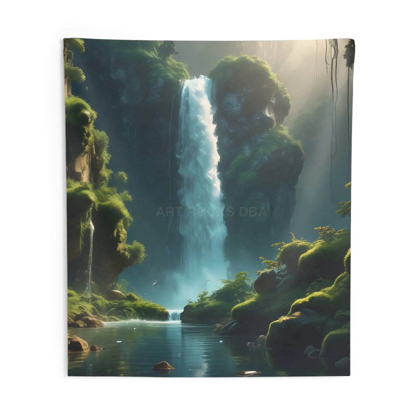 Waterfall Indoor Wall Tapestry Nature Home Decor Bohemian Wall Hanging Bedroom Wall Art Relaxing Room Accent - 88’’ ×