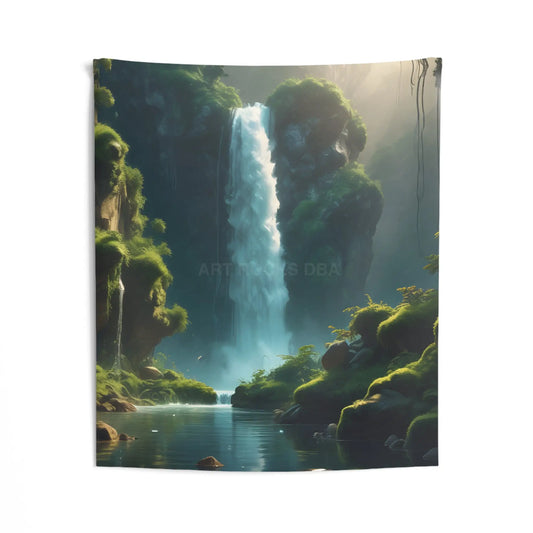 Waterfall Indoor Wall Tapestry Nature Home Decor Bohemian Wall Hanging Bedroom Wall Art Relaxing Room Accent - 50’’ ×
