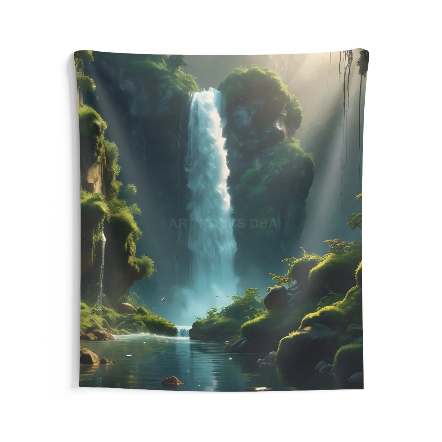 Waterfall Indoor Wall Tapestry Nature Home Decor Bohemian Wall Hanging Bedroom Wall Art Relaxing Room Accent - 68’’ ×