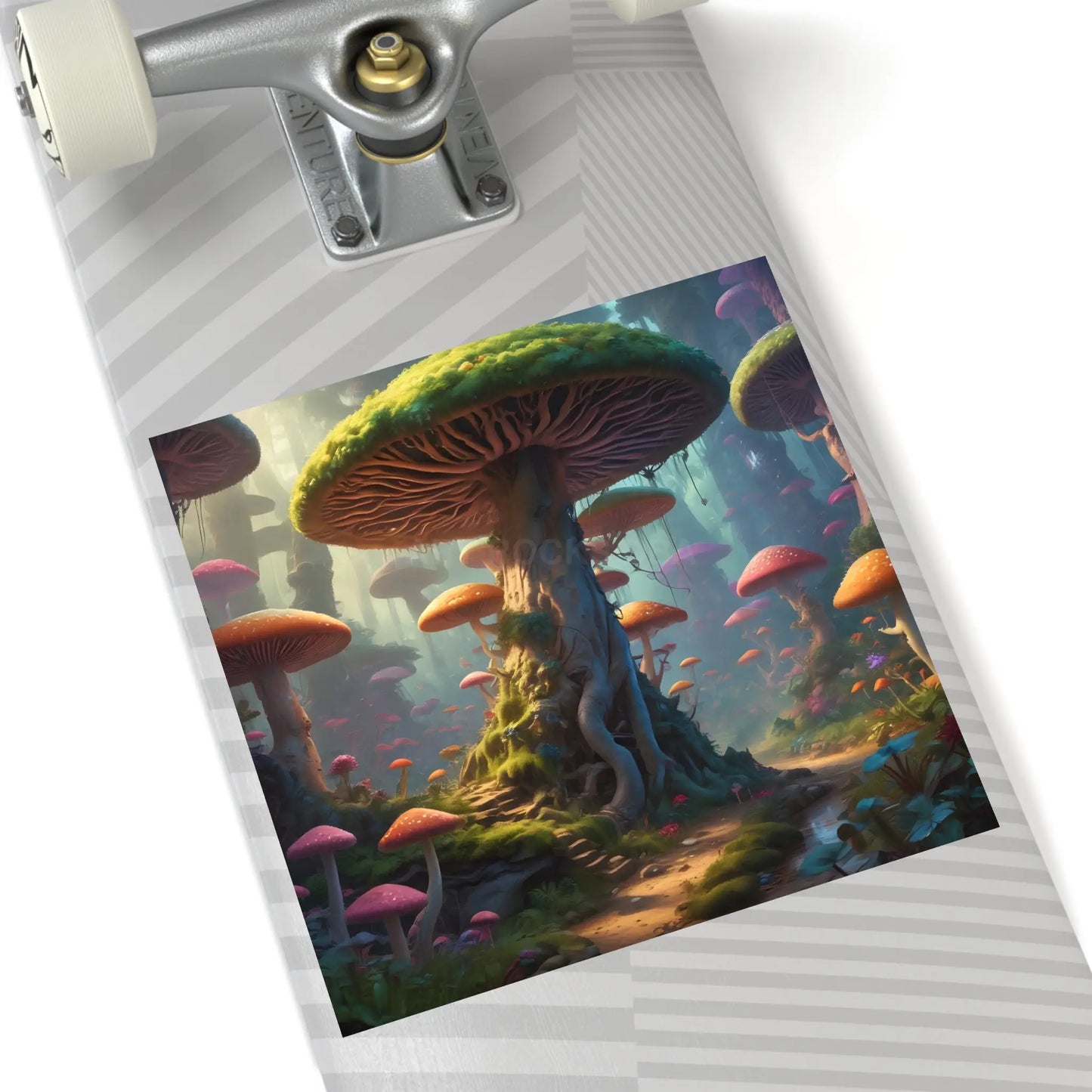 Whimsical Fairy Tale Mushroom Stickers Nature Decor Magical Art Indoor/Outdoor Use Playful Gifts - Paper products