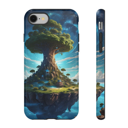 Mystical Tree Phone Case, Tough Cases, Unique Phone Cover, Magical Landscape, Gift for Nature Lovers, Protective Case, Whimsical Design