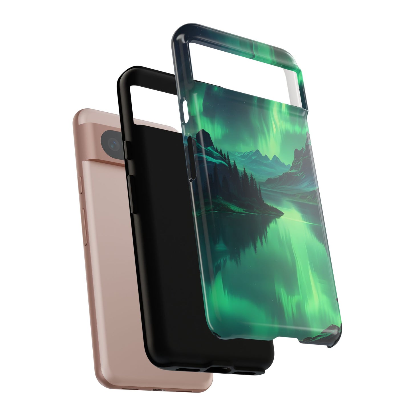 Carcasa para teléfono Aurora Boreal, carcasas resistentes para amantes de la naturaleza, funda para teléfono con arte celestial, regalo único para amigos amantes de la naturaleza, compatible [...]