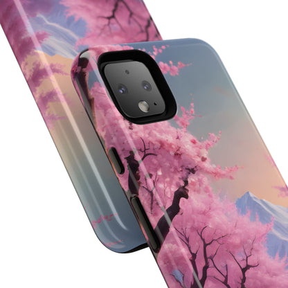 Cherry Blossom Phone Case, Spring Aesthetic, Tough Phone Cover, Floral Design, Nature Lover Gift, Sakura Case